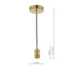 Accessory 1 Light Suspension In Brass