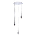 3 Light Polished Chrome E27 Suspension Cluster