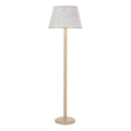 Spool Floor Lamp Gloss Taupe Base Only