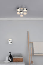 Susa Bathroom 3 Light Flush Polished Chrome Acrylic IP44 LED