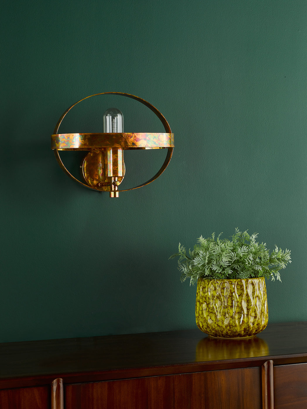 Symbol Wall Light Mottled Copper
