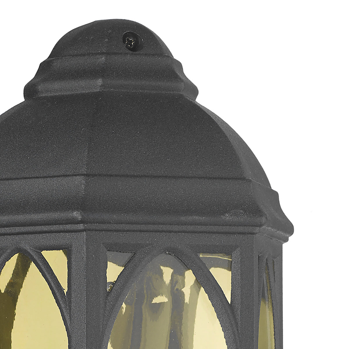 Tenby Outdoor Wall Light Black Glass IP43