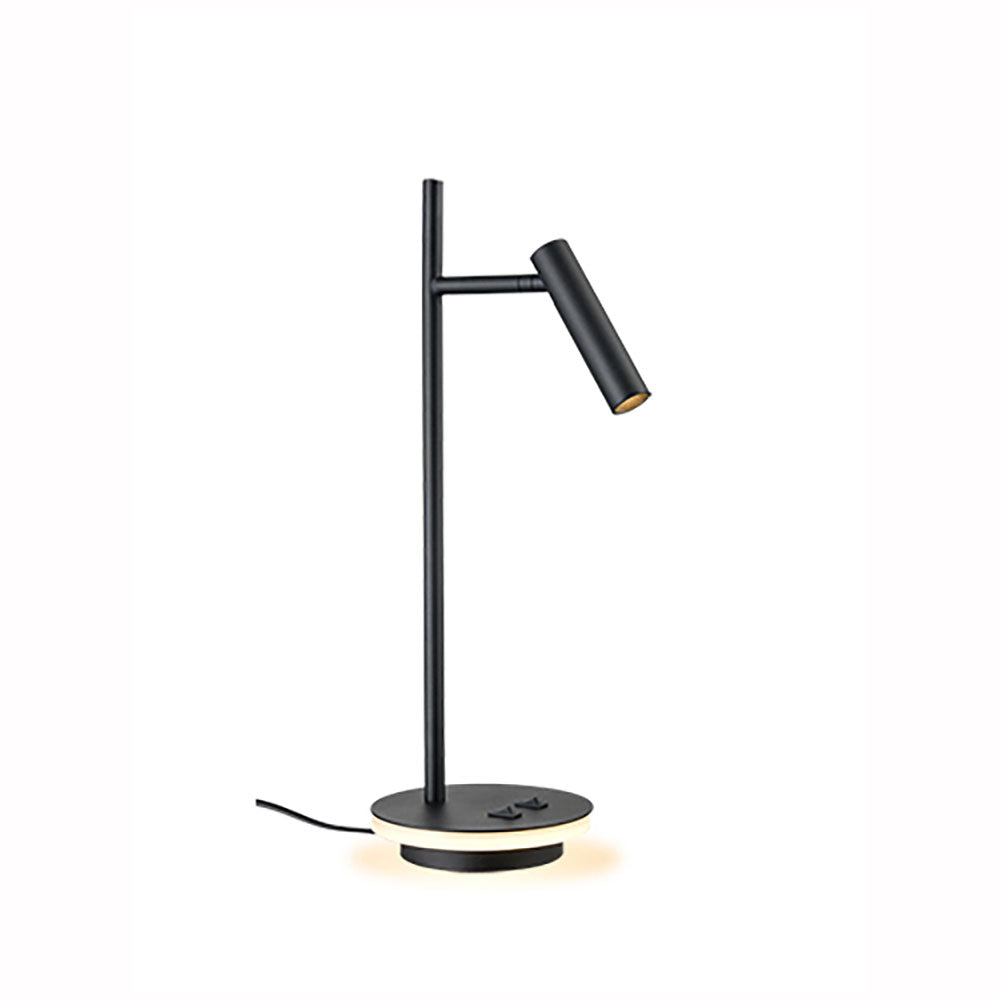 Lewis LED desk lamp with illuminated base