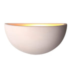 Pride Unglazed Ceramic Uplighter Wall Light (Paintable)