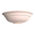 Hillside White Unglazed Ceramic Wall Light