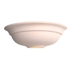 Hillside White Unglazed Ceramic Wall Light