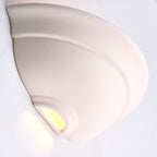 Hillside White Unglazed Ceramic Wall Light
