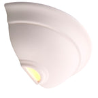 Hillside White Unglazed Ceramic Wall Light