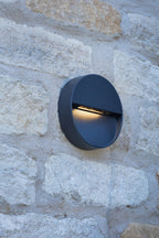 Ugo Outdoor Wall Light Round Eyelid Anthracite IP65 LED