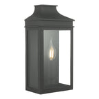 Vapour Coach Lantern Outdoor Wall Light Matt Black IP44