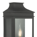 Vapour Coach Lantern Outdoor Wall Light Matt Black IP44