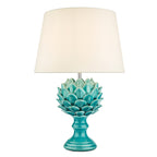 Violetta Table Lamp Blue Ceramic With Shade