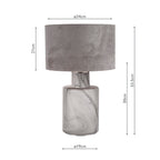 Wanda Floor Lamps Smoked Glass With Shade