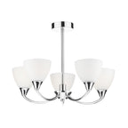 Watson 5 Light Semi Flush Polished Chrome