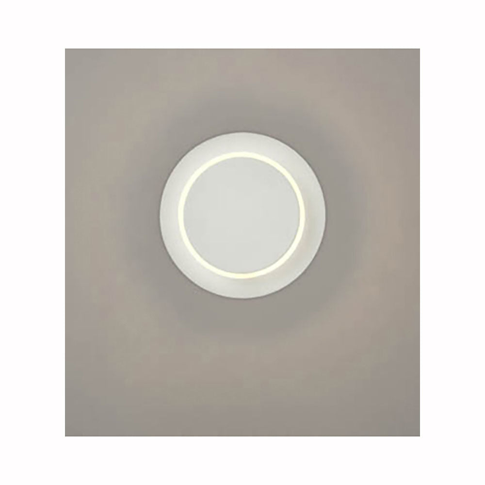 Crescent LED Adjustable LED Wall Light with Movable Disc (Satin Nickel Finish)