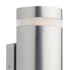 Wessex Outdoor 2 Light Wall Light Stainless Steel LED IP44