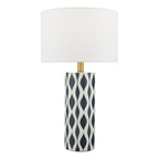 Weylin Floor Lamps Blue And White Ceramic With Shade