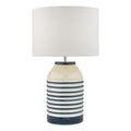 Zabe Floor Lamps White & Blue With Shade