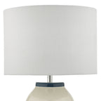 Zabe Floor Lamps White & Blue With Shade