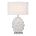 Zachary Oval Floor Lamps White With Shade