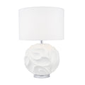 Zachary Round Floor Lamps White With Shade