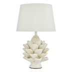 Zala Floor Lamps Cream Ceramic With Shade