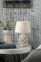 Zala Floor Lamps Cream Ceramic With Shade