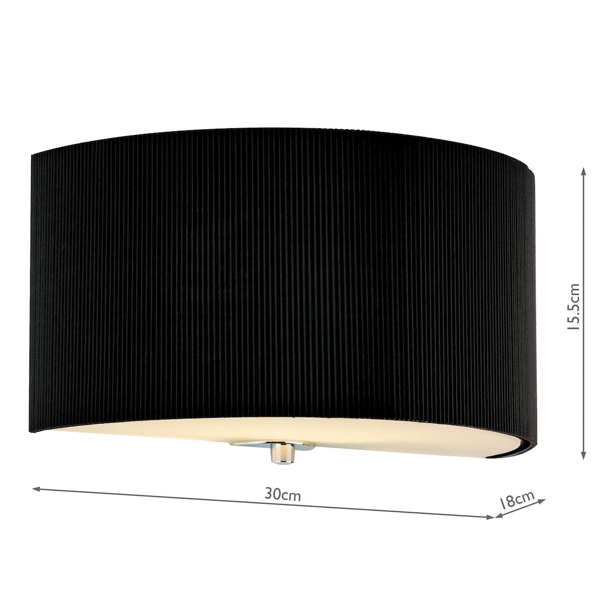 Zaragoza Wall Light With Black Shade