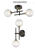Abstraction 2lt Fitting Black and Brass