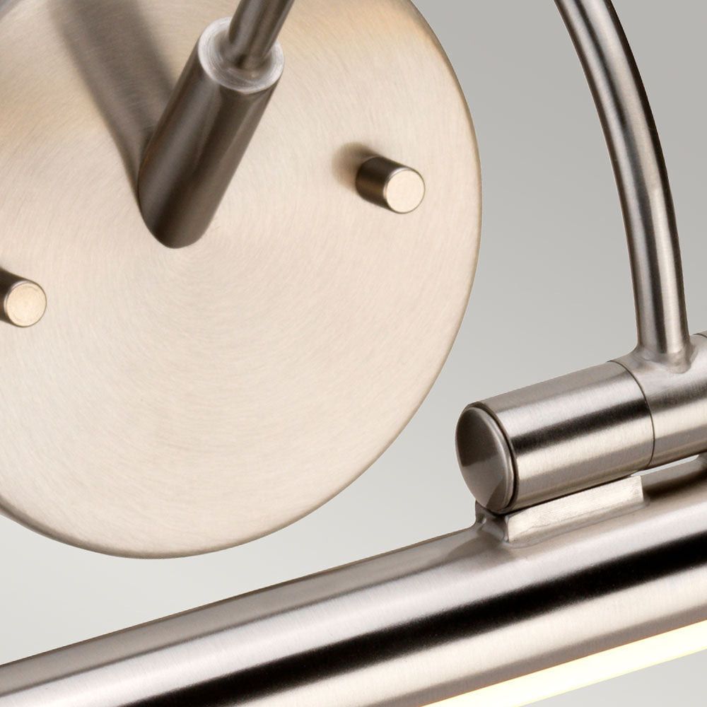 Alton Large Brushed Nickel LED Picture Light (Adjustable)