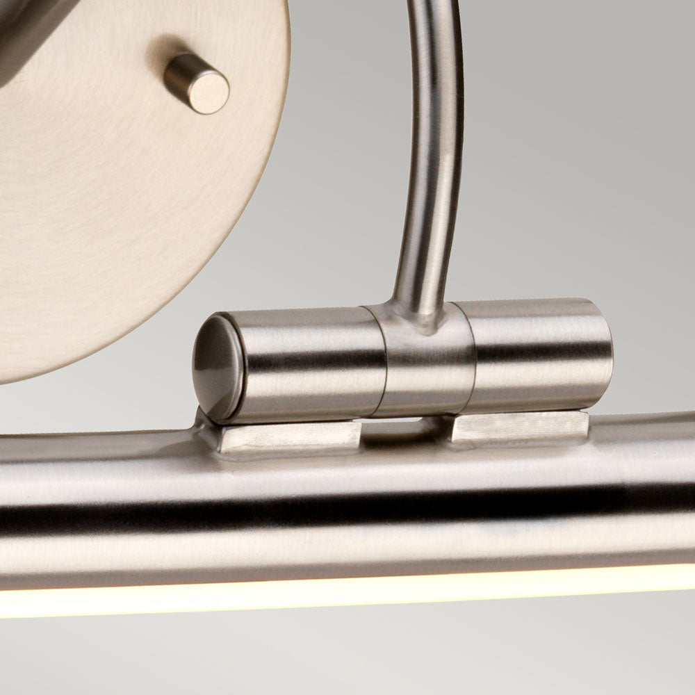Alton Large Brushed Nickel LED Picture Light (Adjustable)