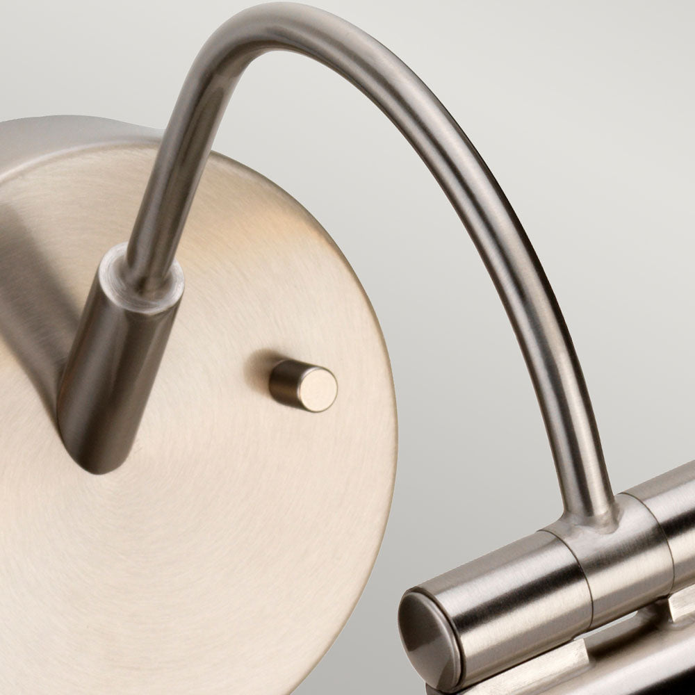 Alton Small Brushed Nickel LED Picture Light (Adjustable)