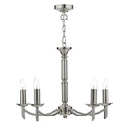 Patrinia 5 Light Dual Mount Pendant Satin Chrome