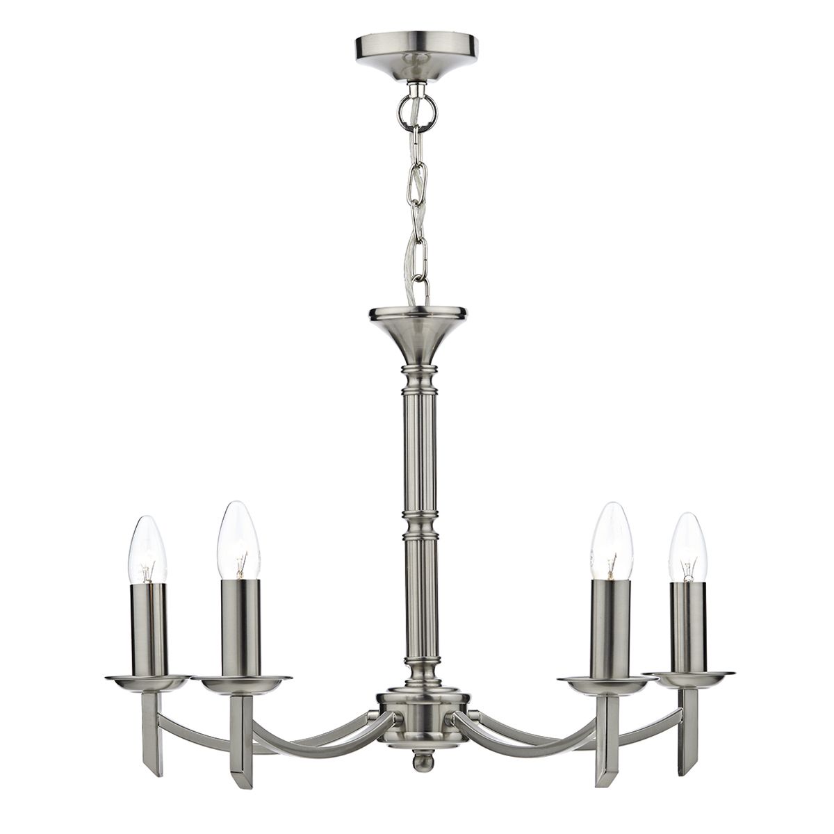 Patrinia 5 Light Dual Mount Pendant Satin Chrome