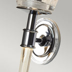 Agatha 2-Light Polished Chrome Wall Light IP44