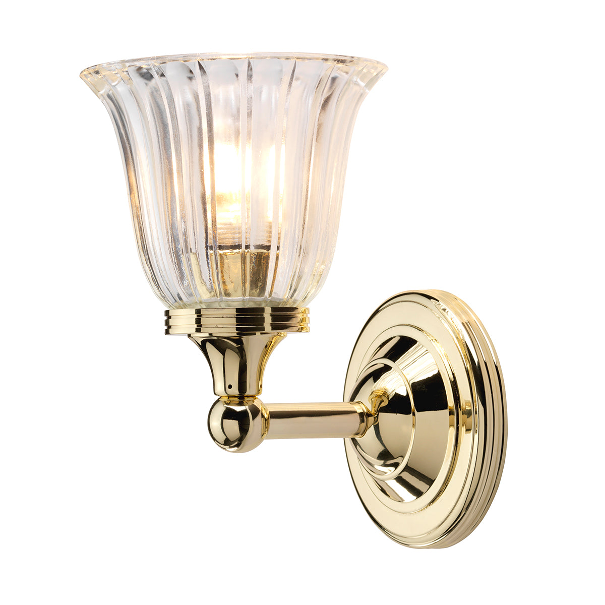 Austen 1-Light Polished Brass Wall Light