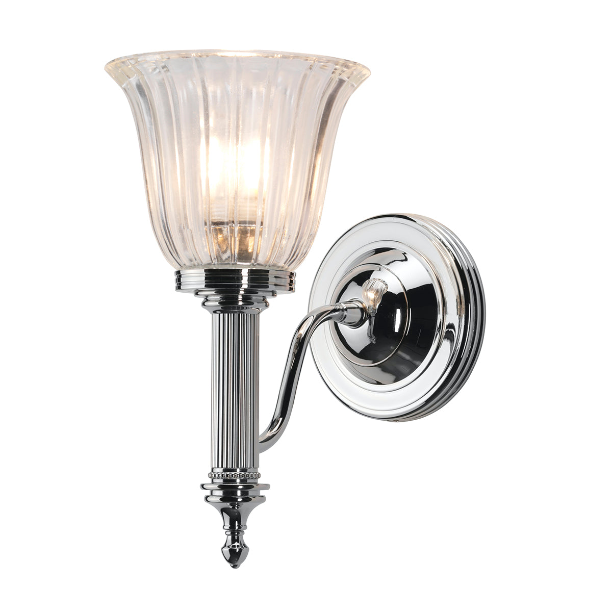 Carroll 1-Light Polished Chrome Wall Sconce