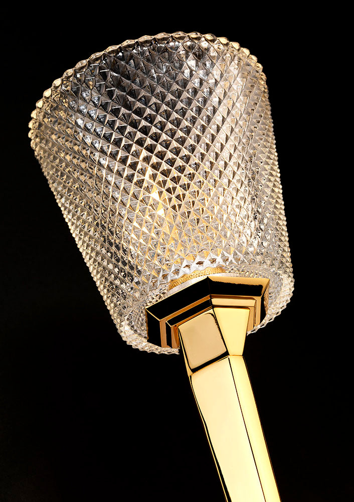 Verity Polished Gold 1-Light Bathroom Wall Light (IP44)