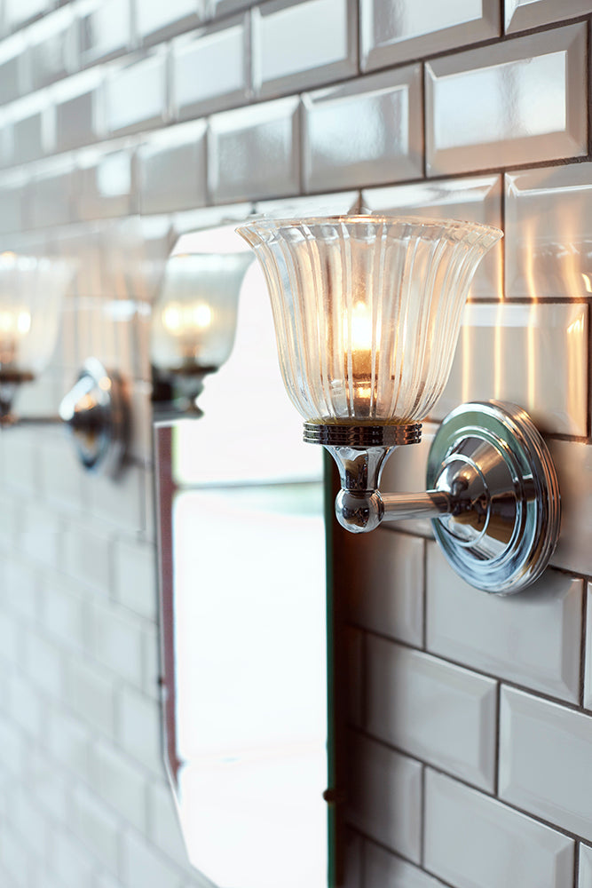 Austen 1-Light Polished Chrome Wall Light