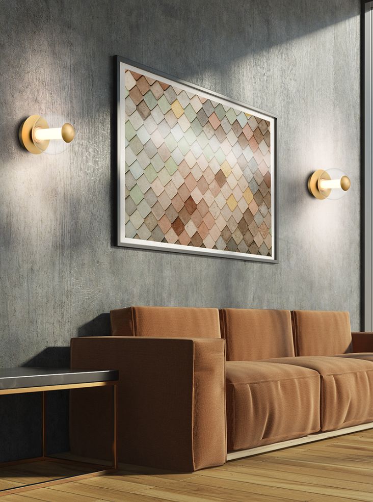 Beacon satin brass finish