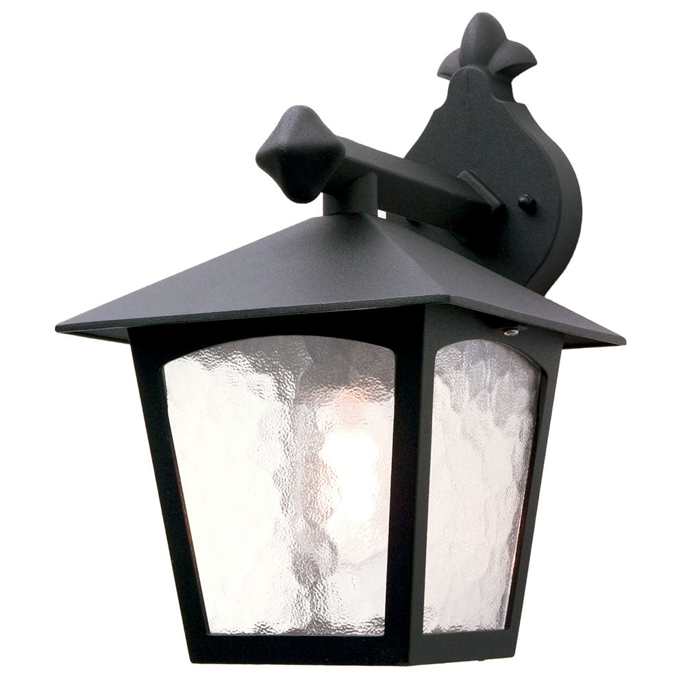 York 1-Light Black Downward Wall Light