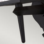 York 1-Light Black Upward Wall Light