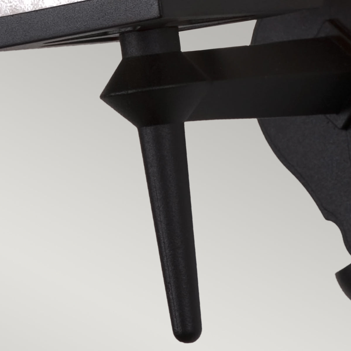 York 1-Light Black Upward Wall Light