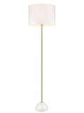 Brooke Satin Brass Floor Lamp