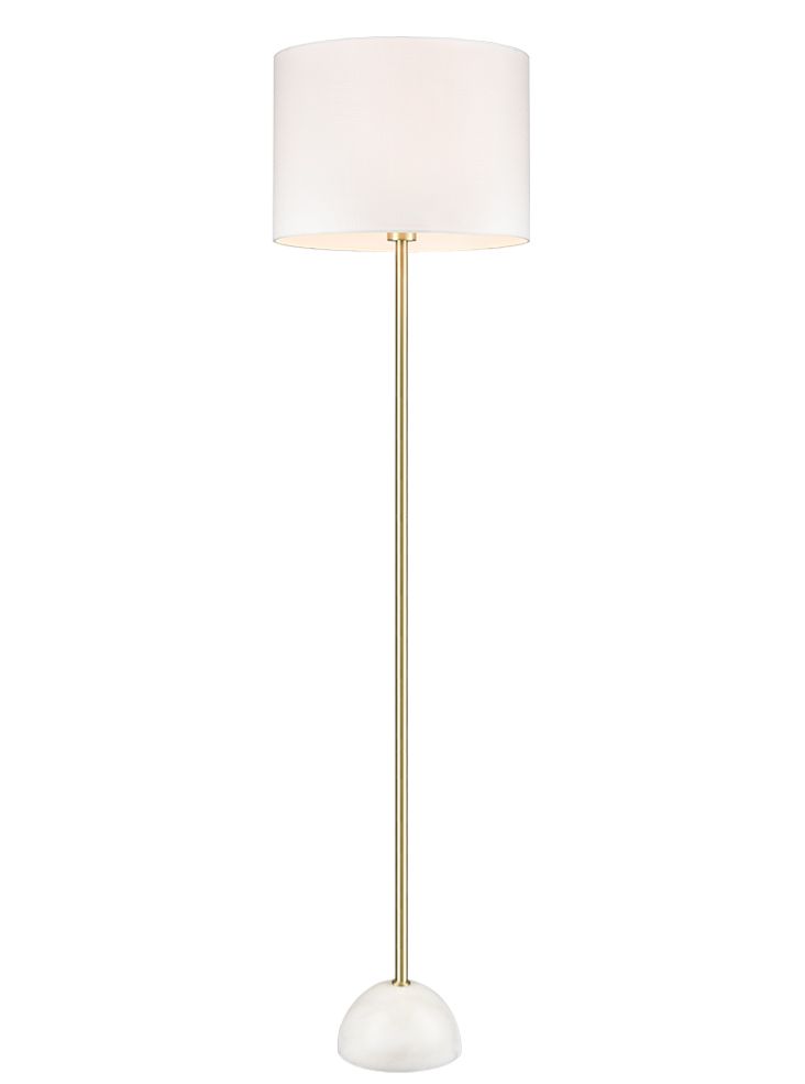 Brooke Satin Brass Floor Lamp