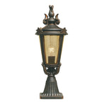 Baltimore Medium Weathered Bronze Pedestal Lantern