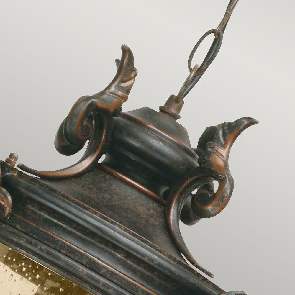 Baltimore Large Hanging Lantern (Weathered Bronze)