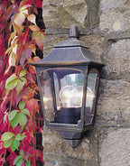 Chapel Black Half Wall Lantern