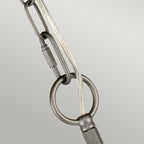 Crown Grey 3-Light Chandelier