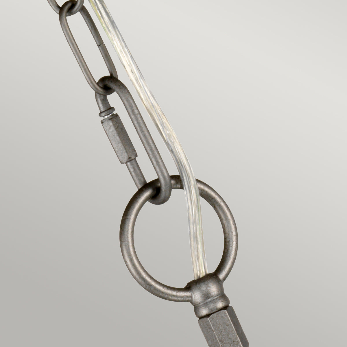 Crown Grey 3-Light Chandelier